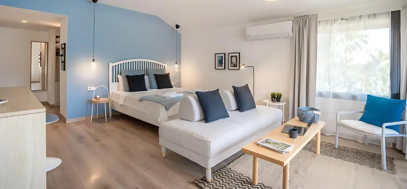 Bedroom view of True Blue Boutique Hotel Kalkan Antalya, Türkiye
